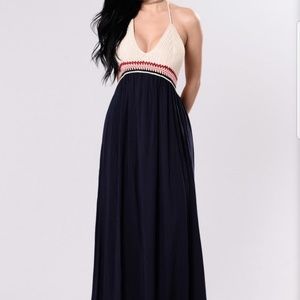 Beautiful maxi dress super sexy knitted top